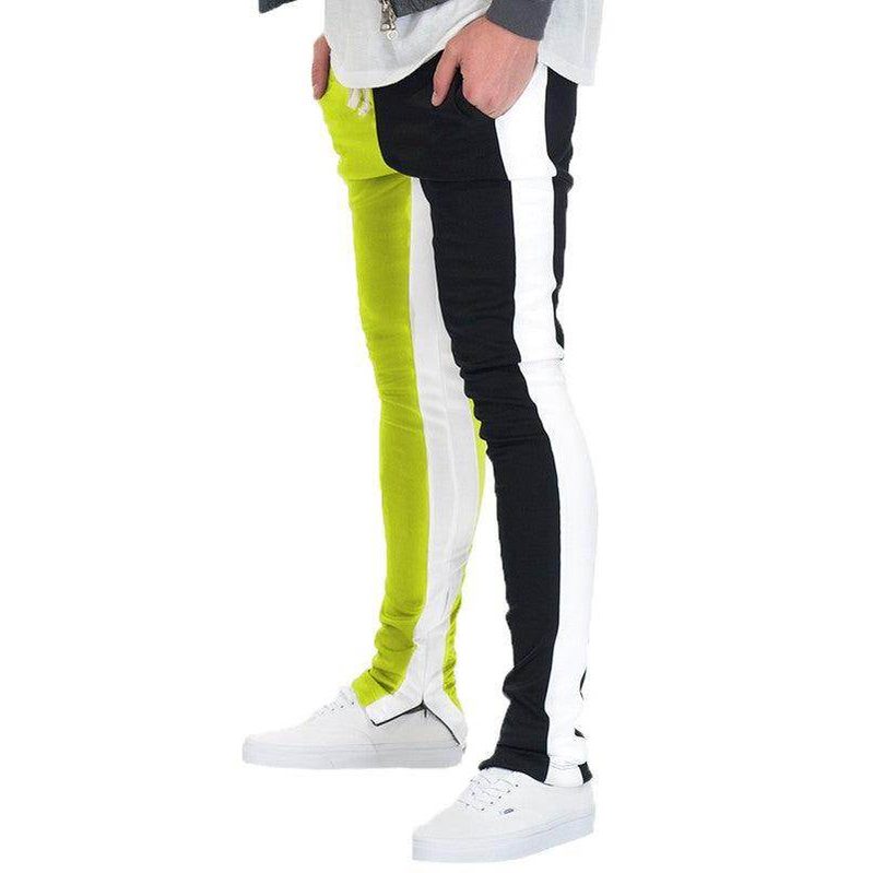 Two Tone Color Block Joggers - VacationGrabs