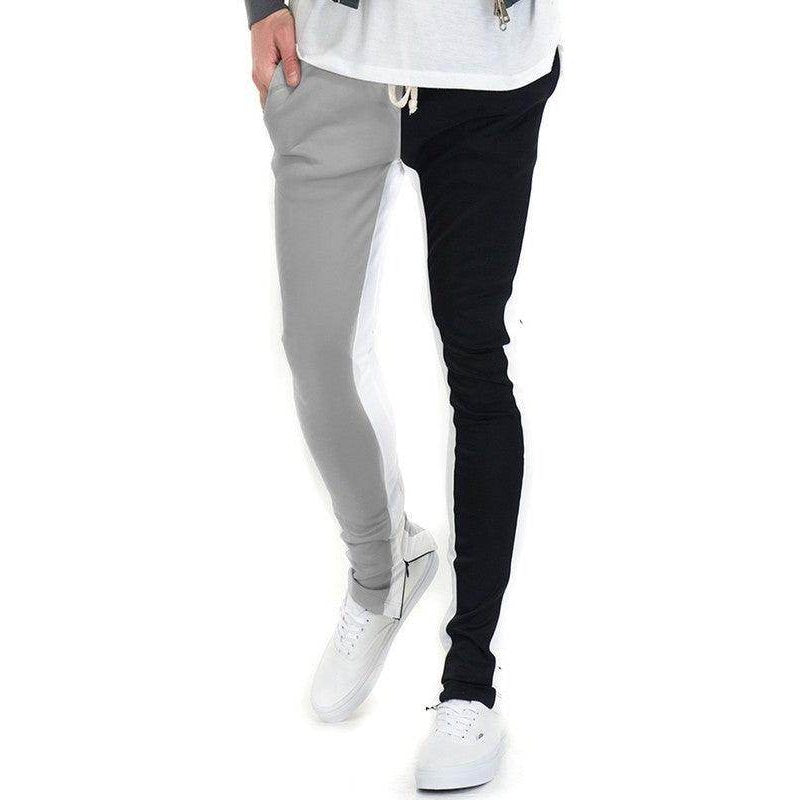 Two Tone Color Block Joggers - VacationGrabs