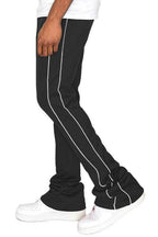 Mens Side Pipe Stacked Flare Pants 6 Colors - VacationGrabs