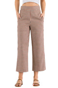 Comfortable Waist High Pants for Women Travel Style - white background