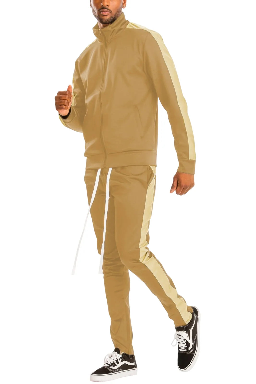 Men's Tracksuit Juicy Couture in Vibrant Blue - Sand Cream - white background