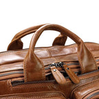 Mens Genuine Leather 3-in-1 Backpack-Briefcase-Shoulder Bag - VacationGrabs