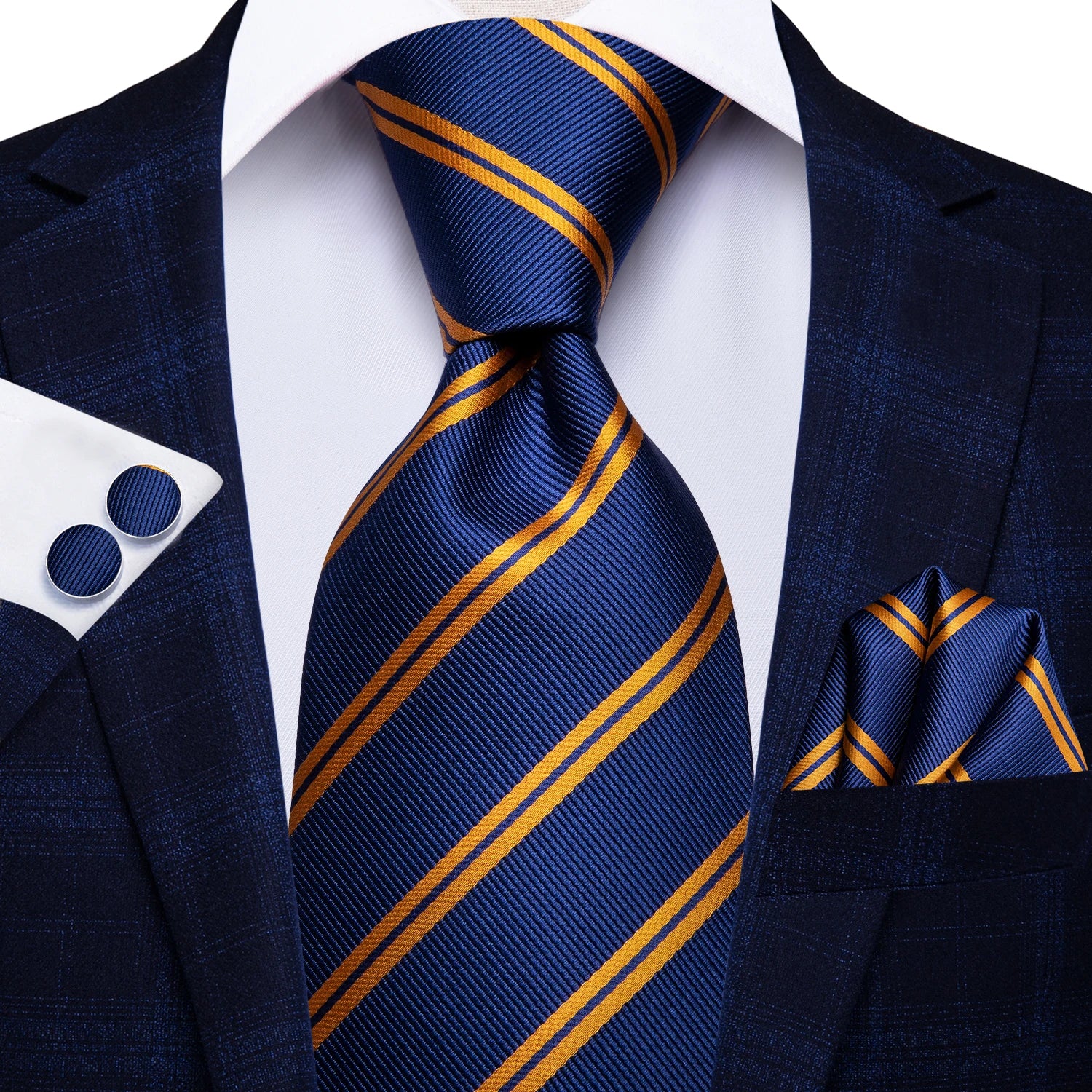 Men's Black Silk Paisley Tie for Travel-Friendly Style