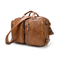 Mens Genuine Leather 3-in-1 Backpack-Briefcase-Shoulder Bag - VacationGrabs