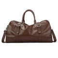 Trendy Men's Leather Duffel – Large Sports Gym Carry-on Bag - VacationGrabs