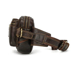 Leather Waist Bag for Men Travel Chest Pack Dual Use Fanny Bag - VacationGrabs