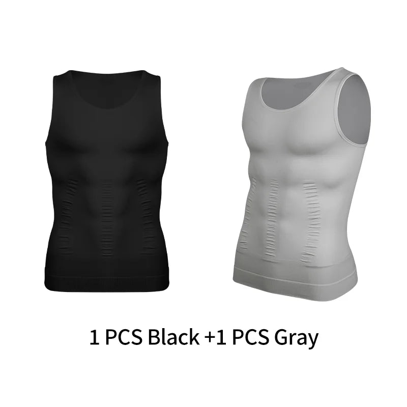 Men's Compression Undershirt for Tummy Control