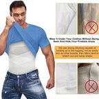 Men Compression Shirt Cross Mesh Tank Top Breathable