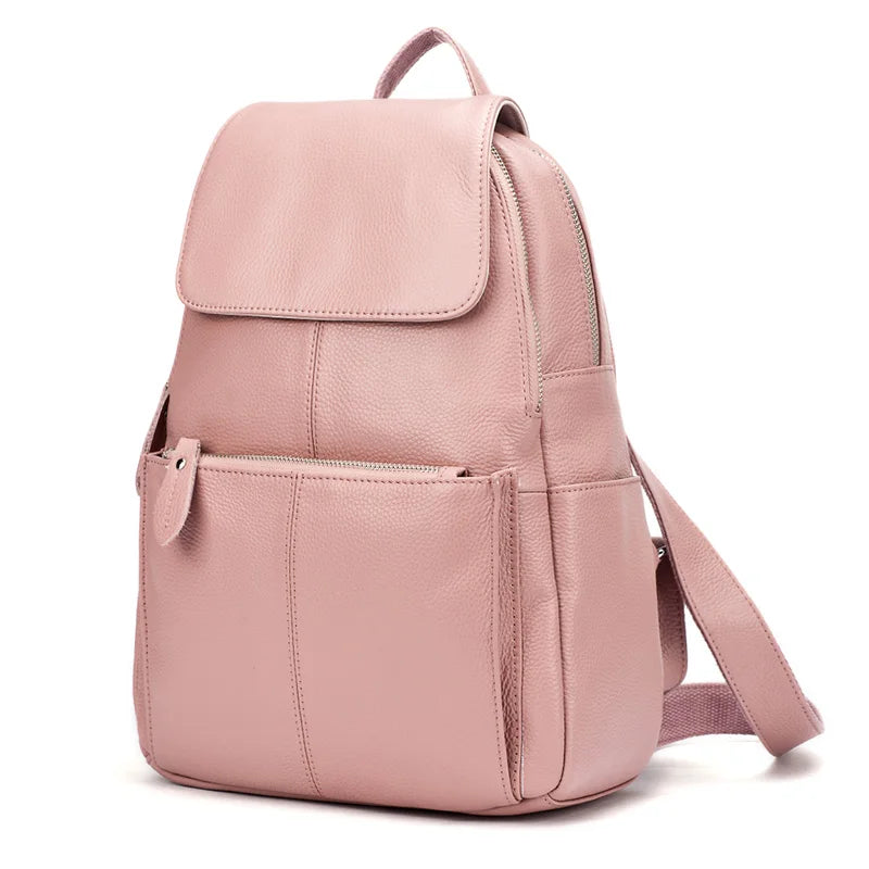 Pastel Leather Backpacks for Women on the Go