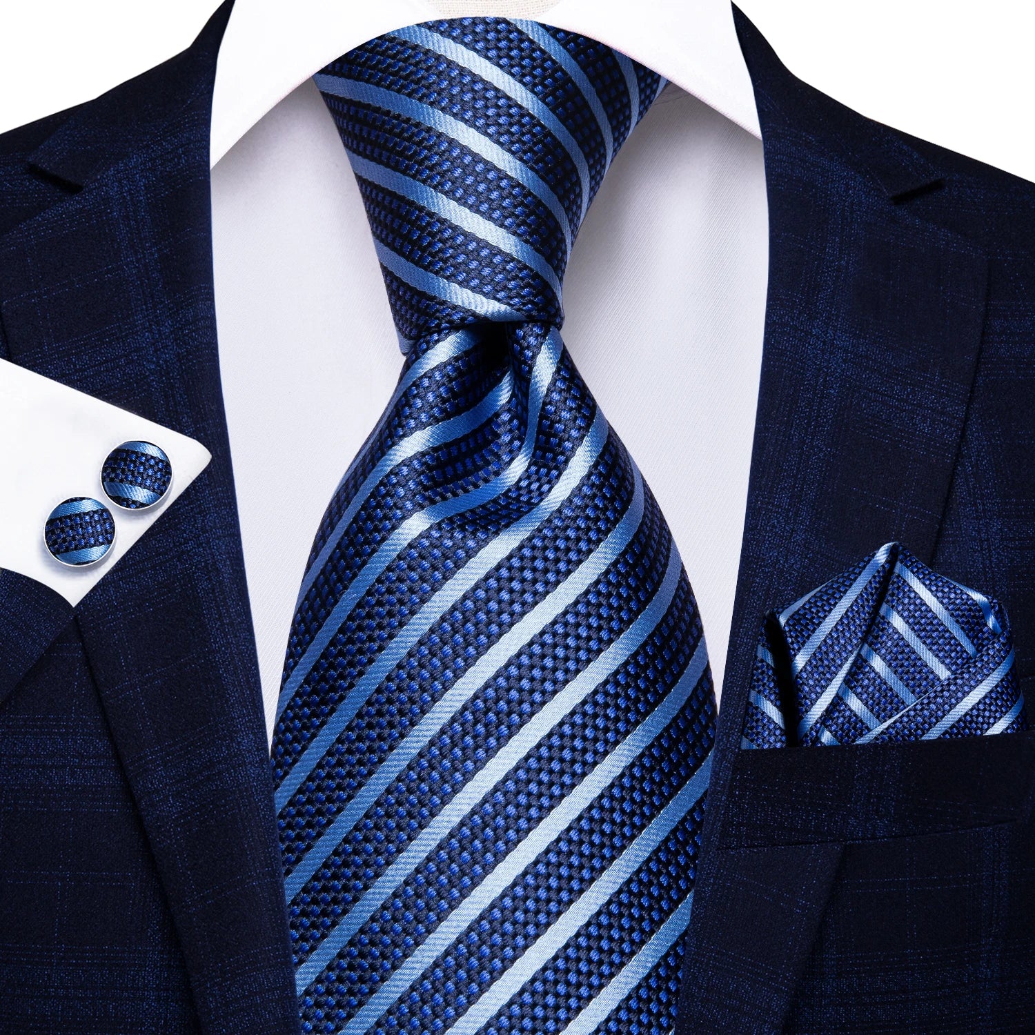 Men's black silk paisley tie for men, perfect for formal occasions