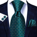 Black silk paisley tie for men, elegant accessory for formal occasions
