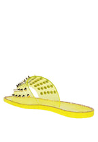 Bolly Punk Stud Clear Jelly Flats