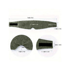 Breathable travel sleep mask in gray, soft fabric for comfortable sleep