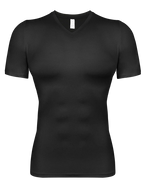 Men's black compression a shirt for active wear and support
