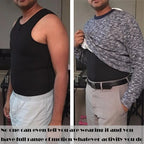 Men's black compression shirt for enhanced movement and comfort