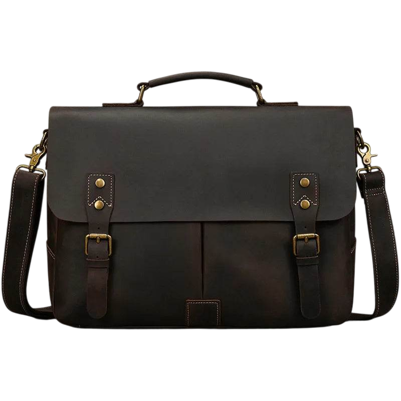 Leather Briefcase – A4 Document & Laptop Shoulder