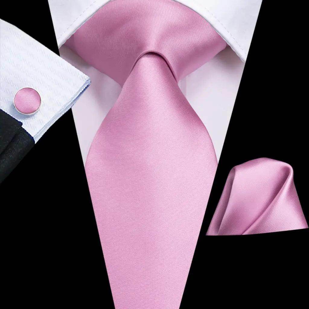 Men's pink silk cufflinks cufflinks for formal occasions