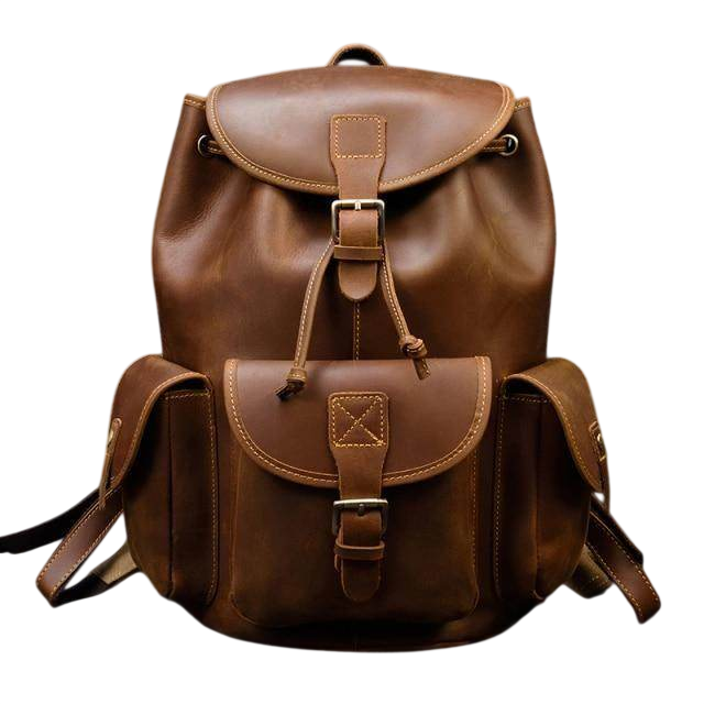 VacationGrabs Handcrafted Leather Backpacks Men Women