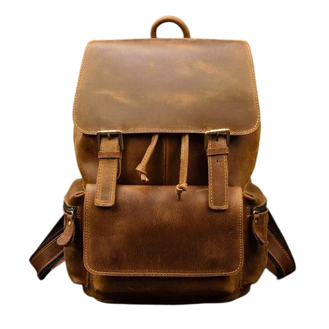 VacationGrabs Handcrafted Leather Backpacks Men Women
