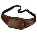 VacationGrabs Hands-Free Leather Fanny Pack for Travel