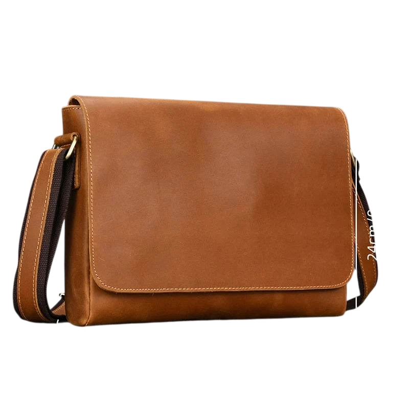 High-Quality Genuine Leather Shoulder Bag Men’s Work