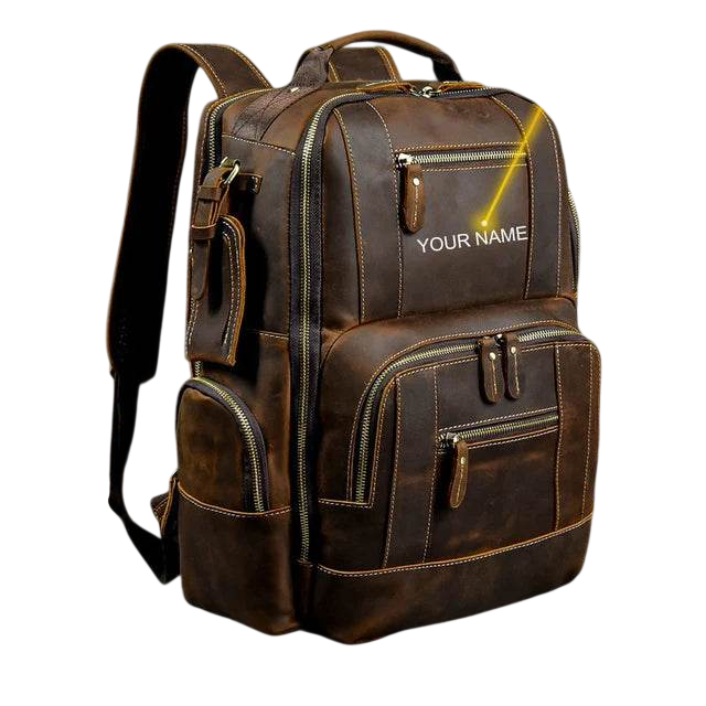 Hot Multifunction Fashion Men Backpack Vintage Leather