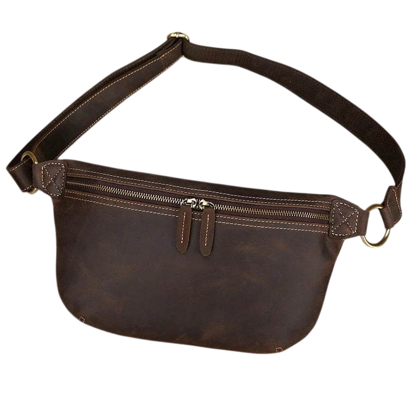 Leather Waist Bag Military Pouch Outdoor Phone Clip Belt