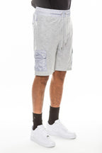 Men's grey lightweight running shorts, breathable material for comfort