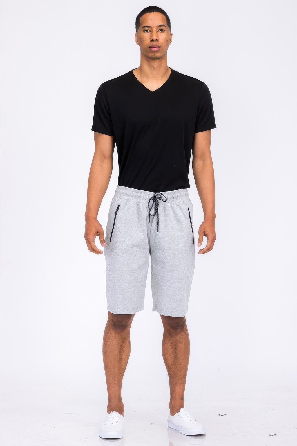 Gray lounge shorts men, soft cotton blend, perfect for casual wear