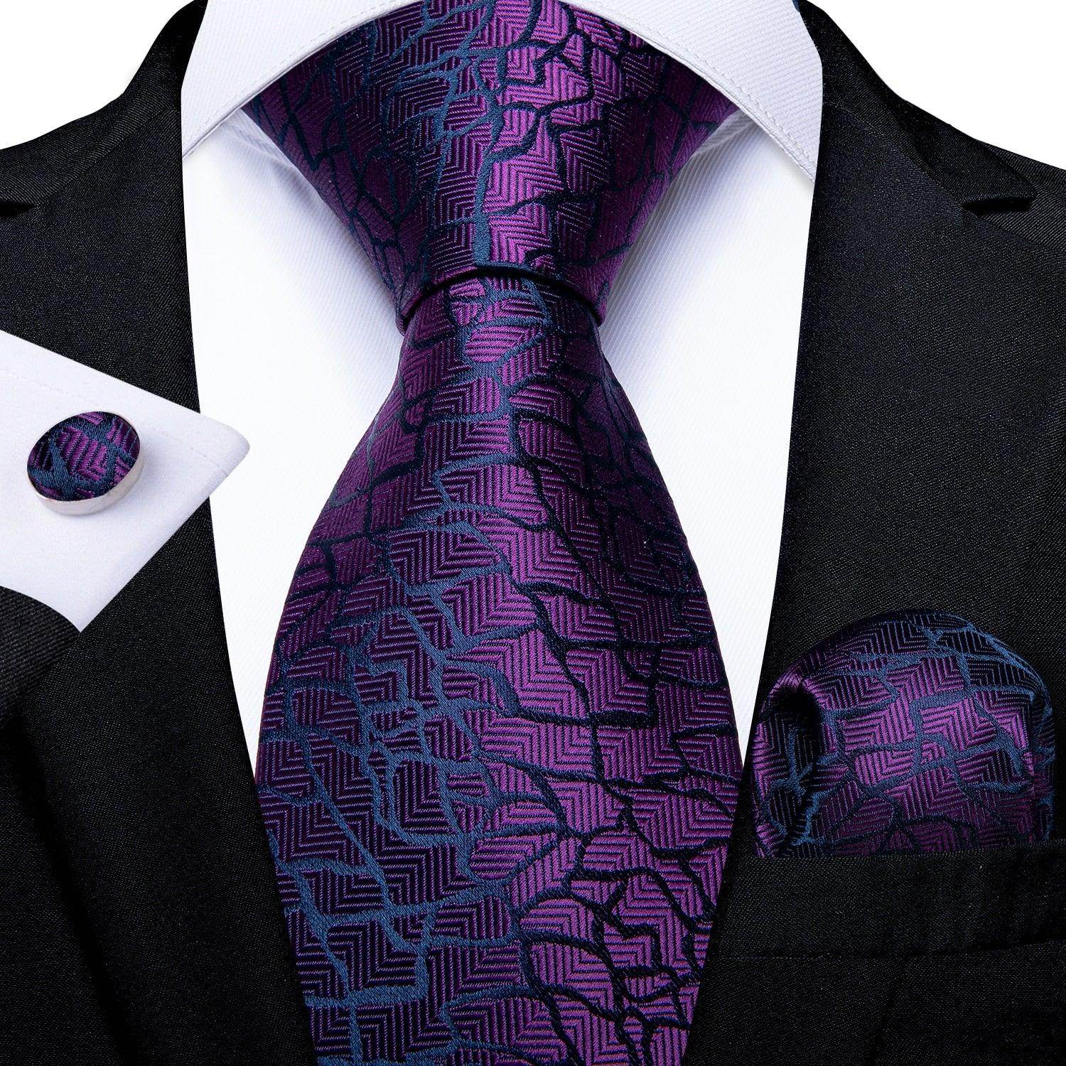 Men Necktie Teal Blue Paisley Designer Silk Wedding Tie - VacationGrabs