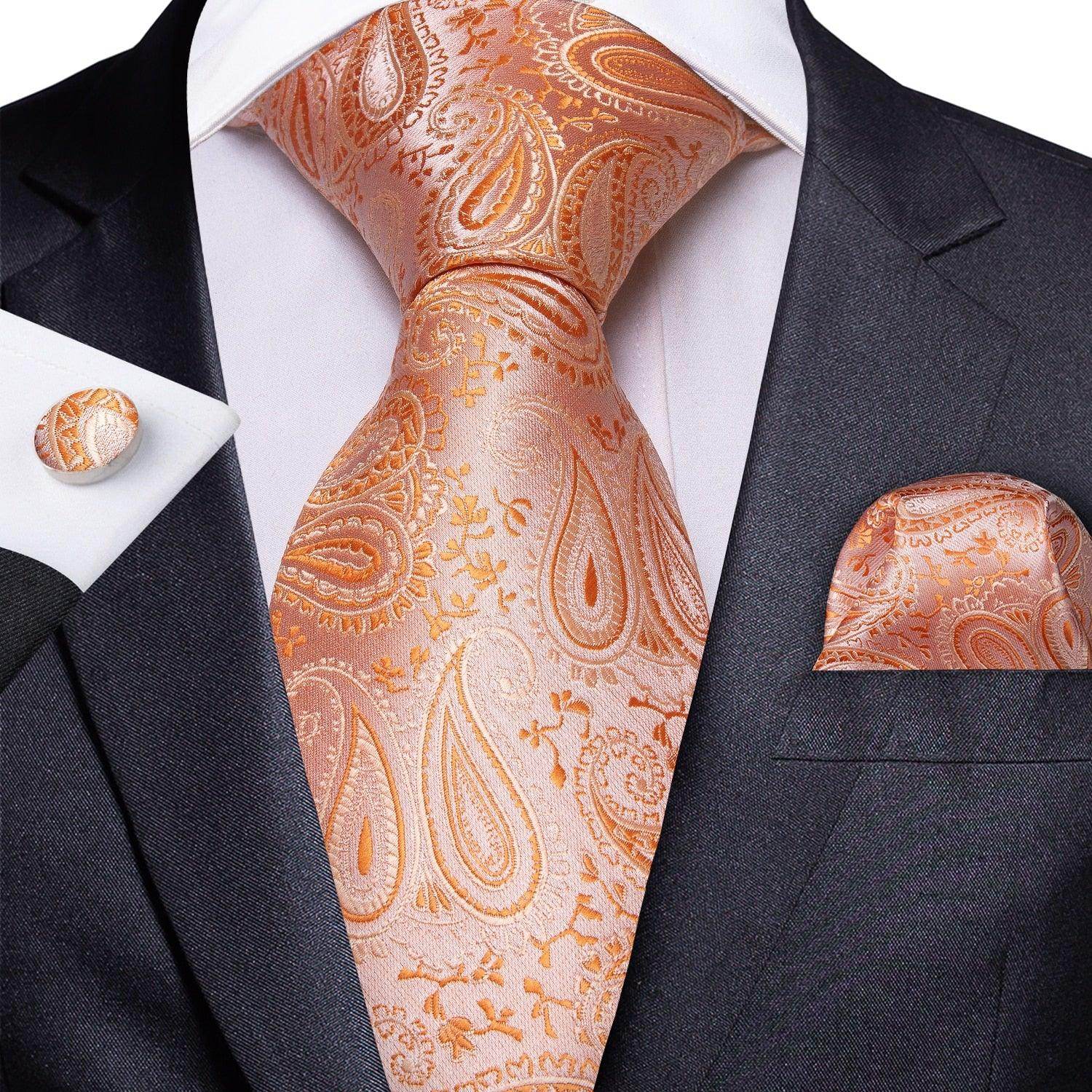 Men Necktie Teal Blue Paisley Designer Silk Wedding Tie - VacationGrabs
