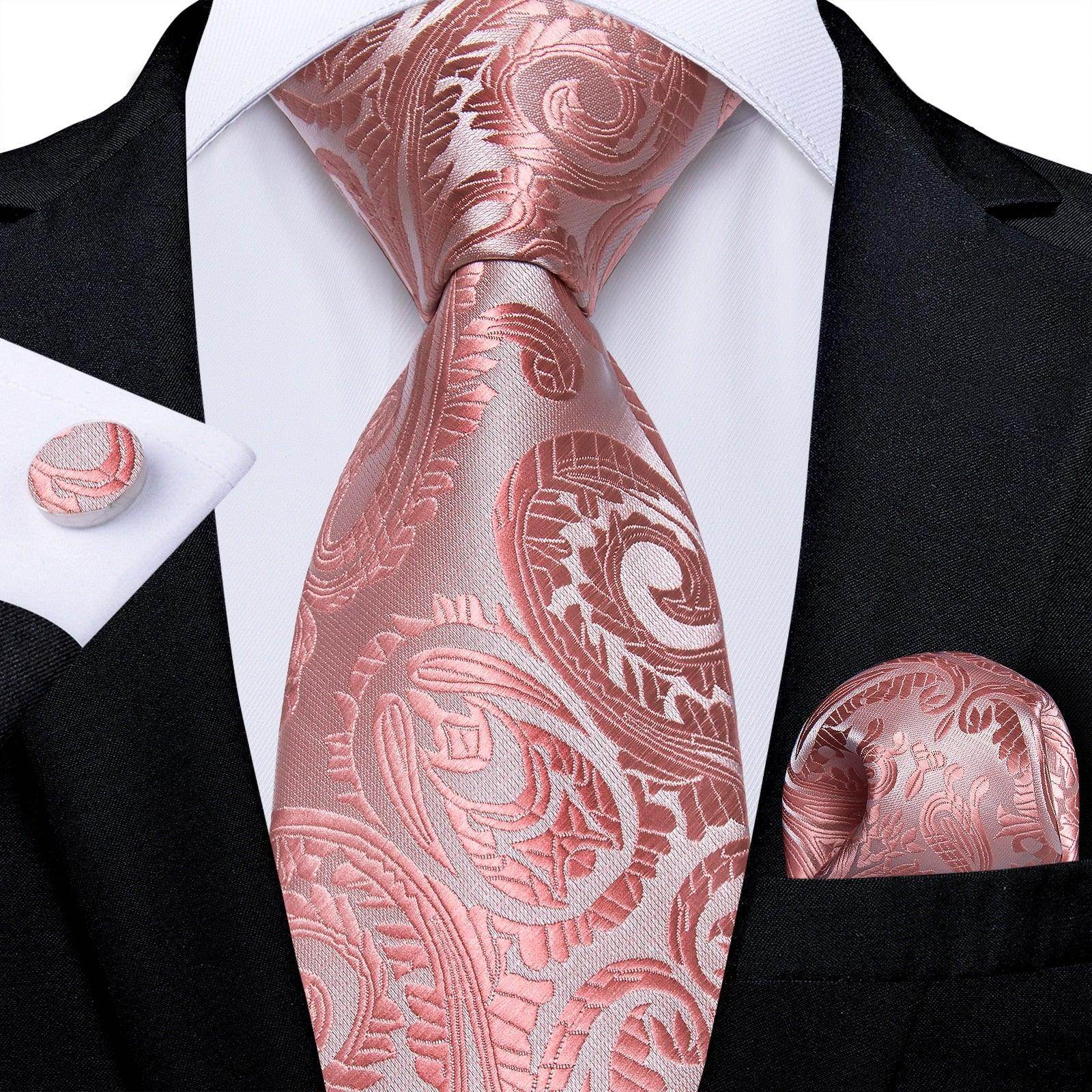 Men Necktie Teal Blue Paisley Designer Silk Wedding Tie - VacationGrabs