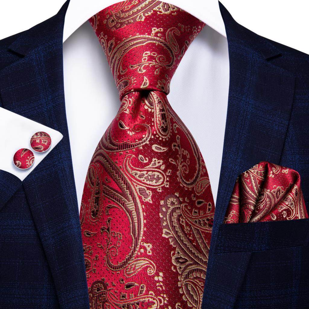 Mens Formal Luxury Wedding Neckties Gravatas 100% Silk - VacationGrabs