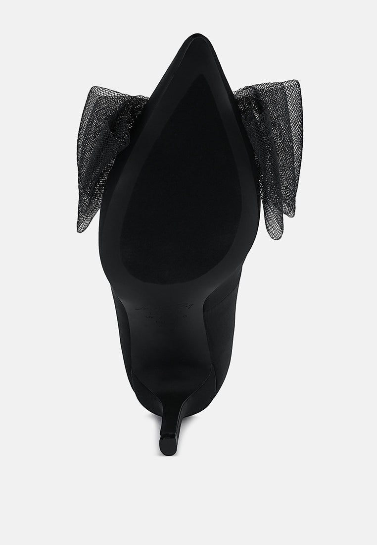 Odette Diamante Embellished Bow Stiletto Pumps
