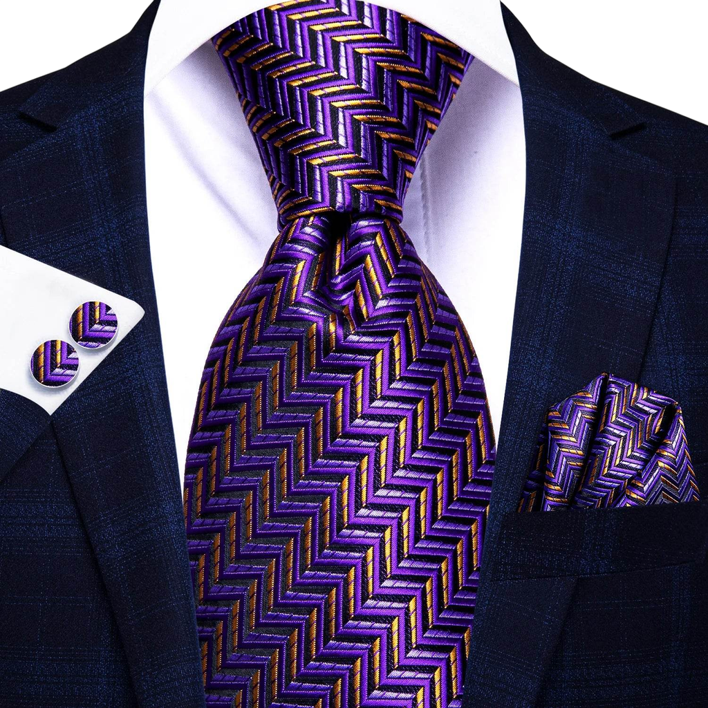 Multicolor Paisley 100% Silk Tie Sets for Men