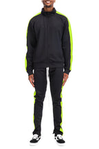 Single Stripe Solid Track Suit - VacationGrabs