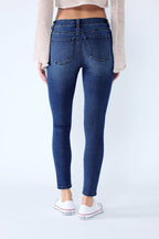 Women's blue skinny pants jeans, perfect for everyday wear