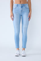 Women's light blue skinny pants jeans, perfect for casual wear