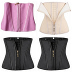 VacationGrabs waist corset trainer in pink, cream, and black, ideal for shaping and support