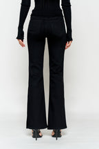 Women's black wide-leg jeans for a stylish, comfortable look