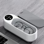 Wireless glasses cleaning machine, compact design for effective cleaning