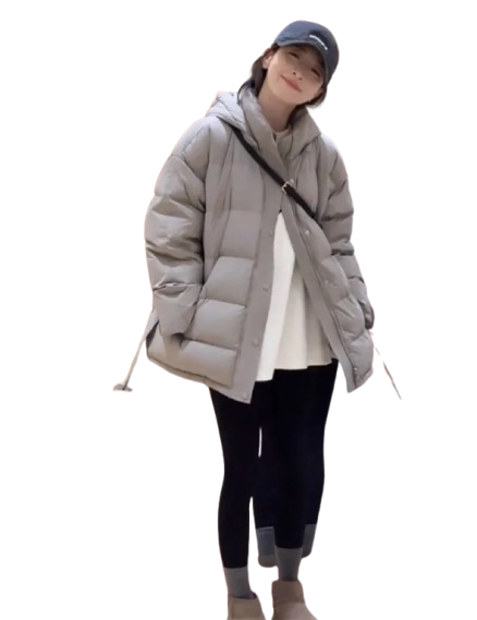 Women's Hooded Puffer Jacket for Stylish Travel
